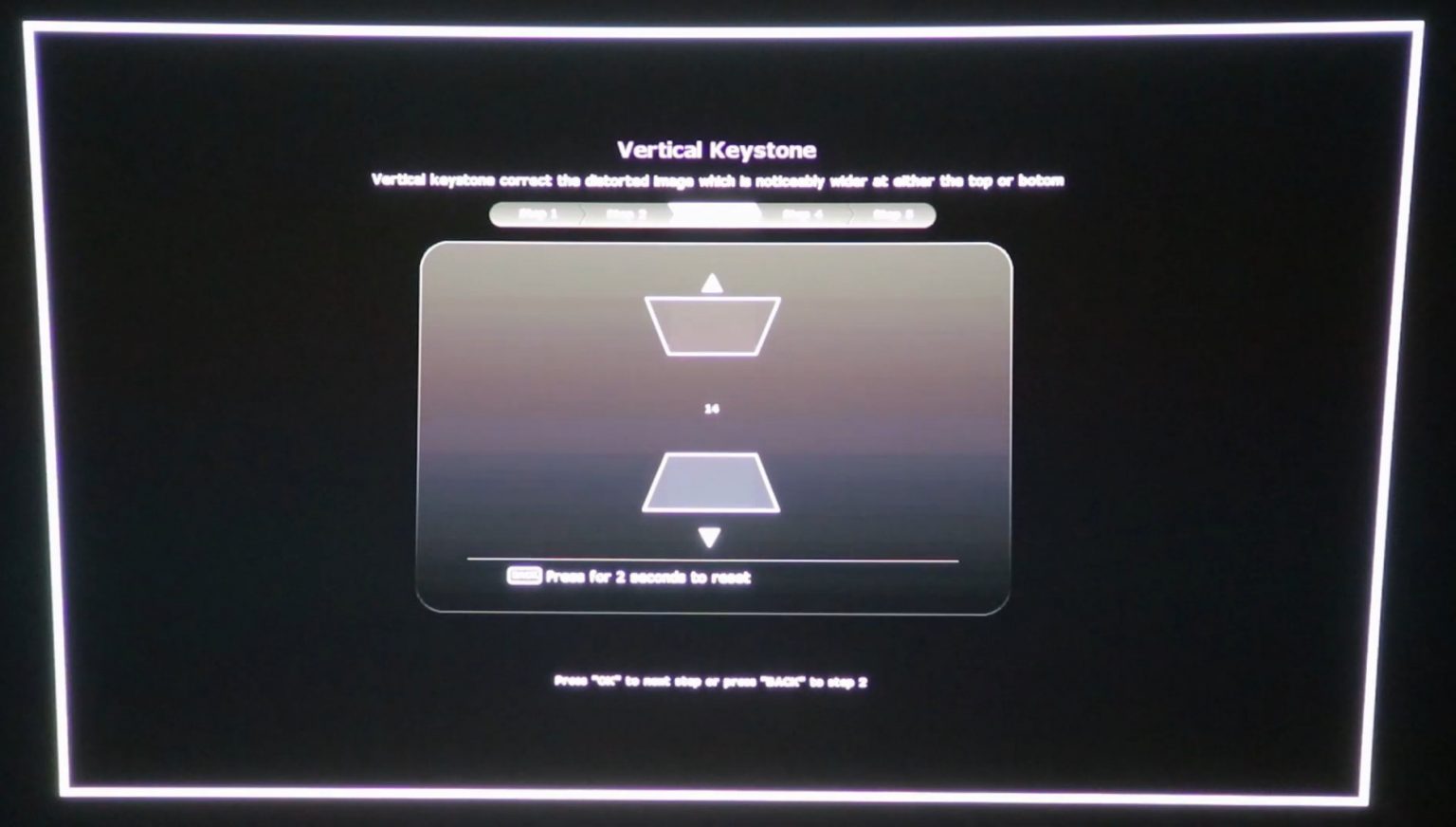What is keystone correction on a projector?