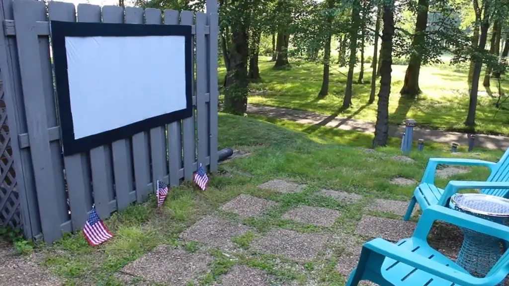 How to use a projector outside?